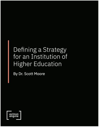 [WHITE PAPER COVER] Defining a Strategy for an Institution of Higher Education (Higher Ed)